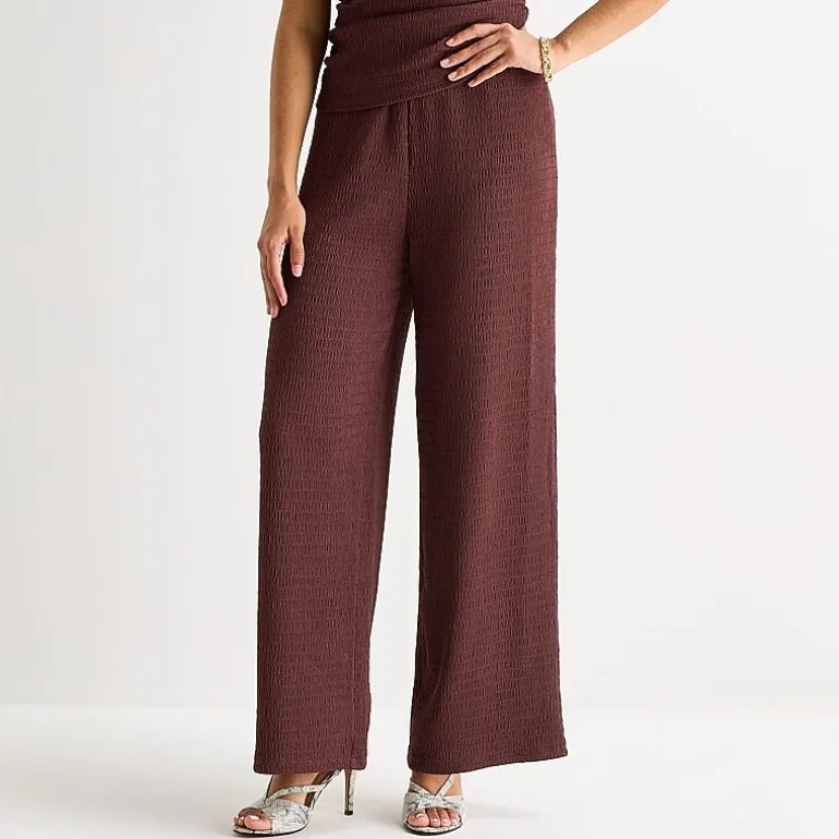 Bold Elements Womens Straight Mid Rise Pull-On Pant