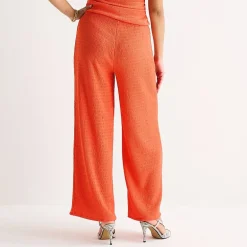 Bold Elements Womens Straight Mid Rise Pull-On Pant