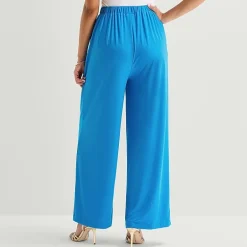 Bold Elements Womens Wide Leg Pleated Pant