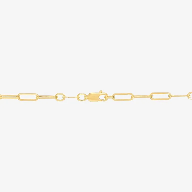 Bonded Brilliance Womens 14K Gold Bonded With Sterling Silver 18 Inch Link Chain Necklace
