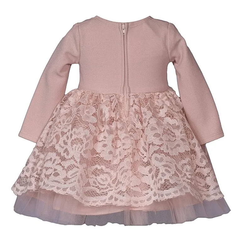 Bonnie Jean Baby Girls Long Sleeve Fit + Flare Dress
