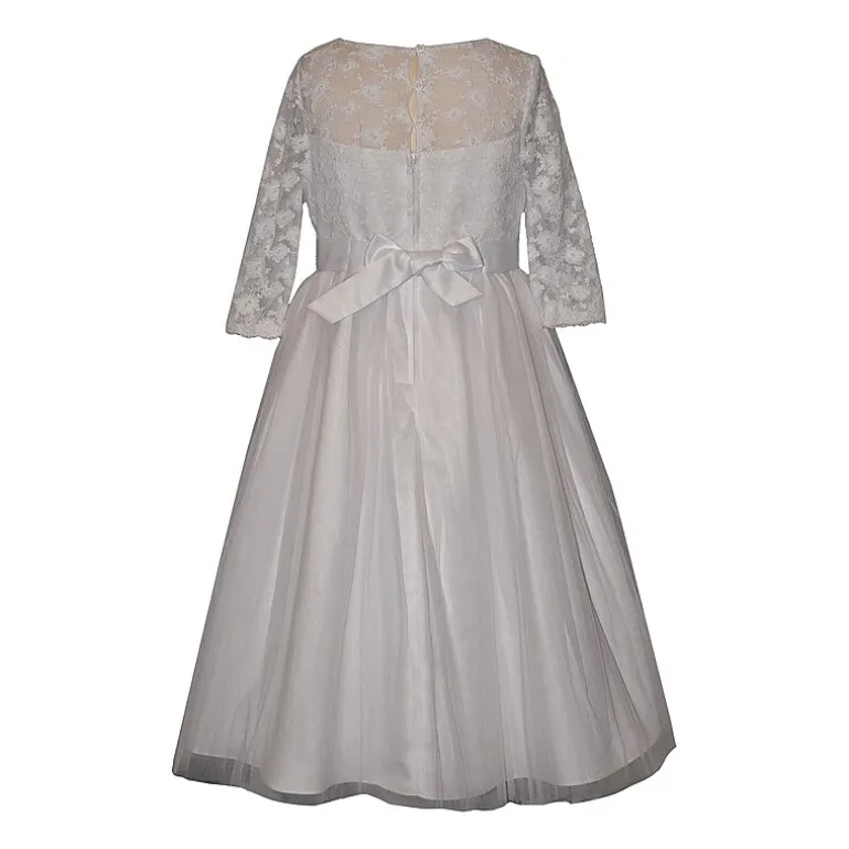 Bonnie Jean Little & Big Kid Girls 3/4 Sleeve Lace Flower Girl Fit + Flare Dress