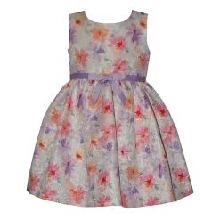 Bonnie Jean Toddler Girls Puffed Floral 2-pc. Dress Set