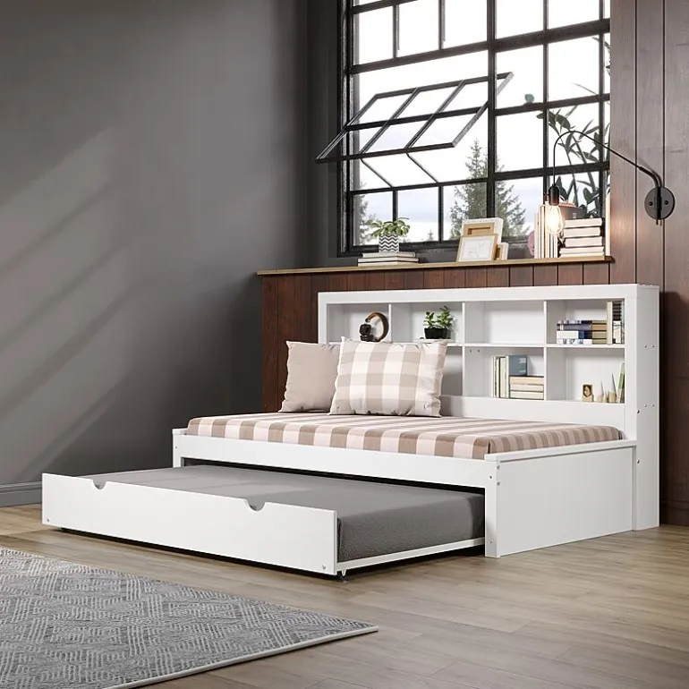 Bookcase Twin Daybed with Twin Trundle