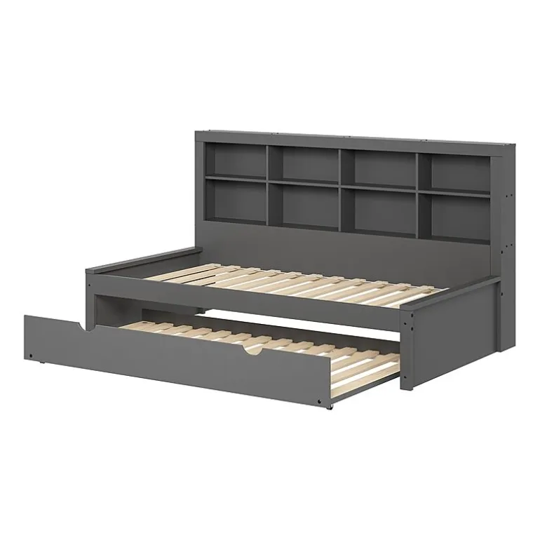 Bookcase Twin Daybed with Twin Trundle