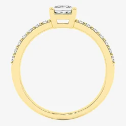 Bridal Addiction (G / Si1-Si2) Womens 1 CT. T.W. Lab Grown White Diamond 10K Gold Solitaire Engagement Ring