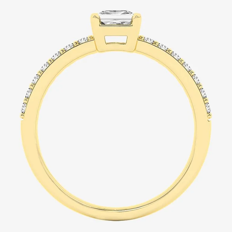Bridal Addiction (G / Si1-Si2) Womens 1 CT. T.W. Lab Grown White Diamond 10K Gold Solitaire Engagement Ring