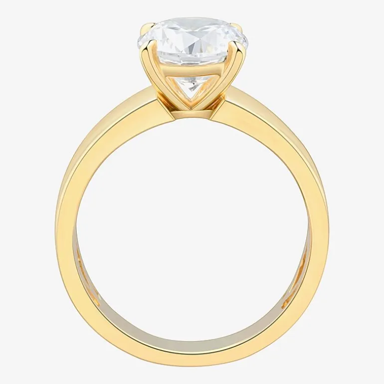 Bridal Addiction (H-I / Si1-Si2) Womens 2 CT. T.W. Lab Grown White Diamond 14K Gold Round Solitaire Engagement Ring