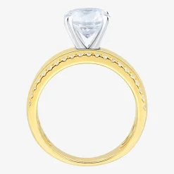 Bridal Addiction (H-I / Si2) Womens 2 1/3 CT. T.W. Lab Grown White Diamond 10K Gold Round Engagement Ring