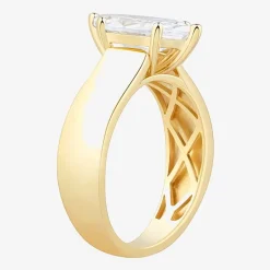 Bridal Addiction Womens 2 CT. T.W. Lab Grown White Diamond 14K Gold Marquise Solitaire Engagement Ring