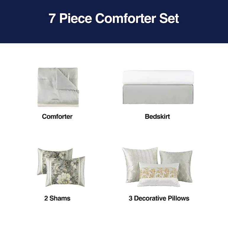 Broadhaven Emery 7-pc. Embellished Comforter Set