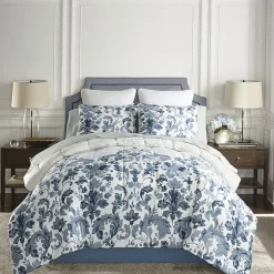 Broadhaven Jensen 8-pc. Floral Reversible Complete Bedding Set with Sheets