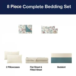 Broadhaven Warrington 8-pc. REVERSIBLE Complete Bedding Set with Sheets