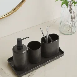Brooklyn Loom Eli Bronze 4-pc. Bath Accessory Sets