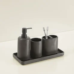 Brooklyn Loom Eli Bronze 4-pc. Bath Accessory Sets