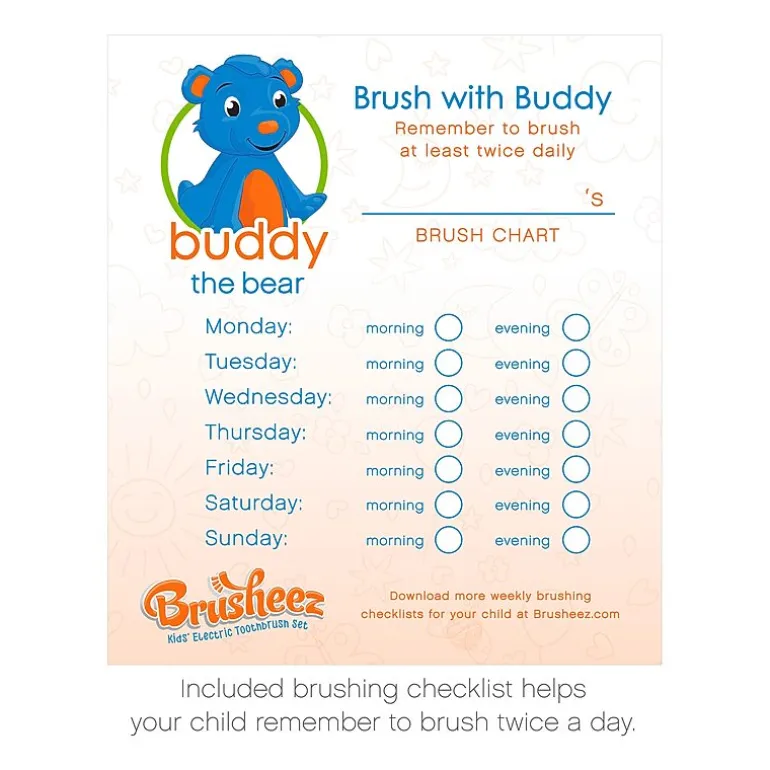 Brusheez Children's Electronic Toothbrush Set – Buddy the Bear