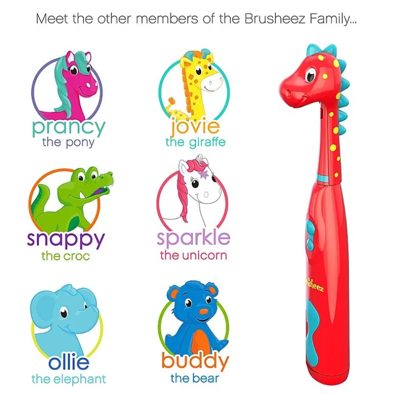 Brusheez Kid's Electric Toothbrush Set - Pepper the Dinosaur