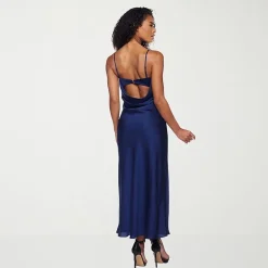 B. Smart Womens Juniors Midi Square Neck Sleeveless Bodycon Dress