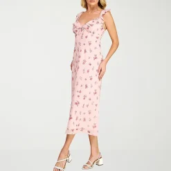 B. Smart Womens Juniors Sleeveless Floral Slip Dress