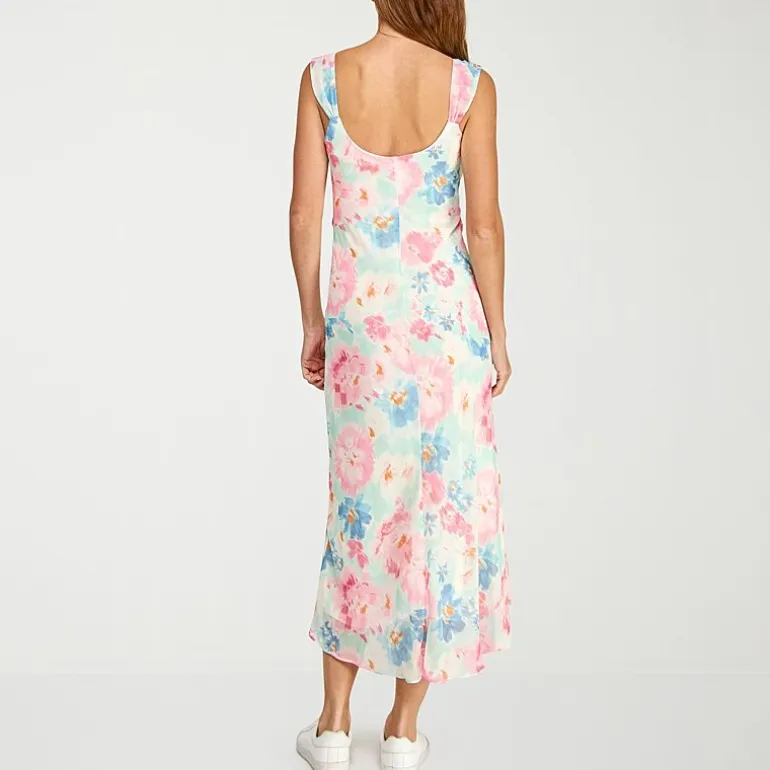 B. Smart Womens Juniors Sleeveless Midi Slip Dress