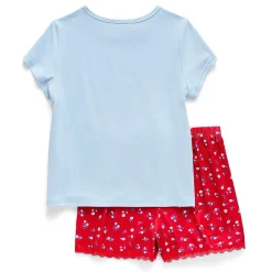 Btween Little & Big Kid Girls Round Neck Short Sleeve 2-pc. Pajama Set