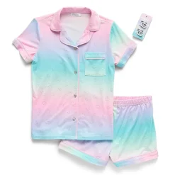 Btween Little & Big Kid Girls Short Sleeve 2-pc. Pajama Set
