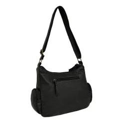 Bueno of California Elephant Large Washed Hobo Crossbody Bag