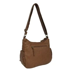 Bueno of California Elephant Large Washed Hobo Crossbody Bag
