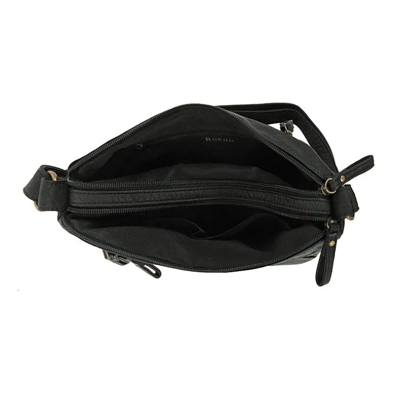 Bueno of California Medium Double Zip Crossbody Bag