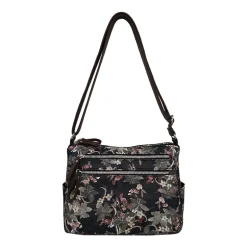 Bueno of California Medium Double Zip Crossbody Bag