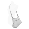 Bueno of California Pebble Washed Zip Front Crossbody Bag
