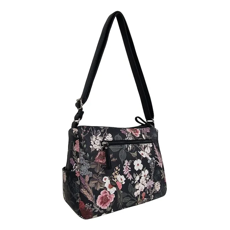 Bueno of California Washed Double Zip Crossbody Bag