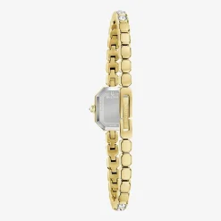 Bulova Box Set Bul Crystal Womens Gold Tone Stainless Steel 2-pc. Watch Boxed Set 98x143