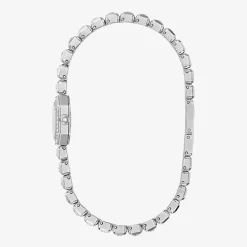 Bulova Box Set Bul Crystal Womens Silver Tone Stainless Steel 2-pc. Watch Boxed Set 96x168