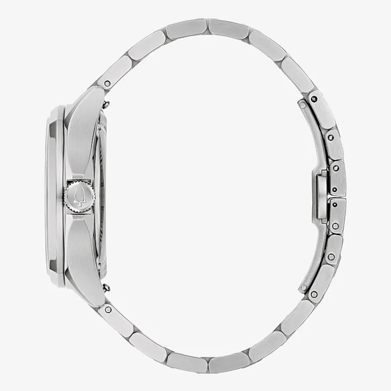 Bulova Classic Bul Mens Automatic Silver Tone Stainless Steel Bracelet Watch 96b484