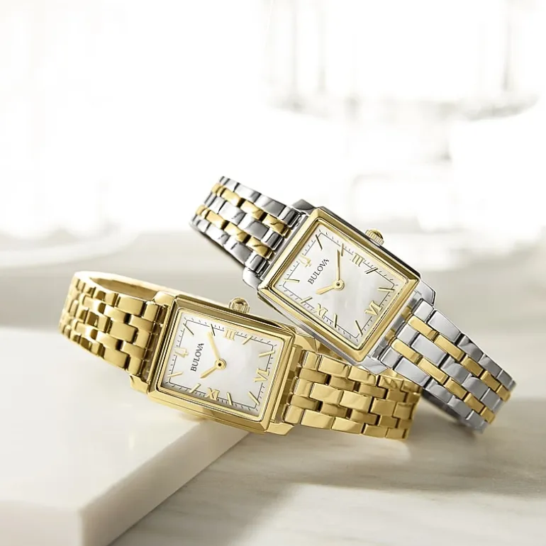 Bulova Classic Sutton Womens Two Tone Stainless Steel Bracelet Watch 98l308