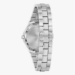 Bulova Classic Womens Silver Tone Stainless Steel Bracelet Watch 96m168