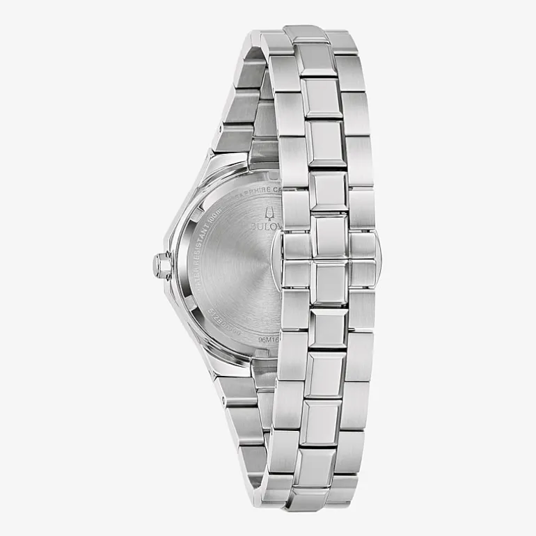 Bulova Classic Womens Silver Tone Stainless Steel Bracelet Watch 96m168