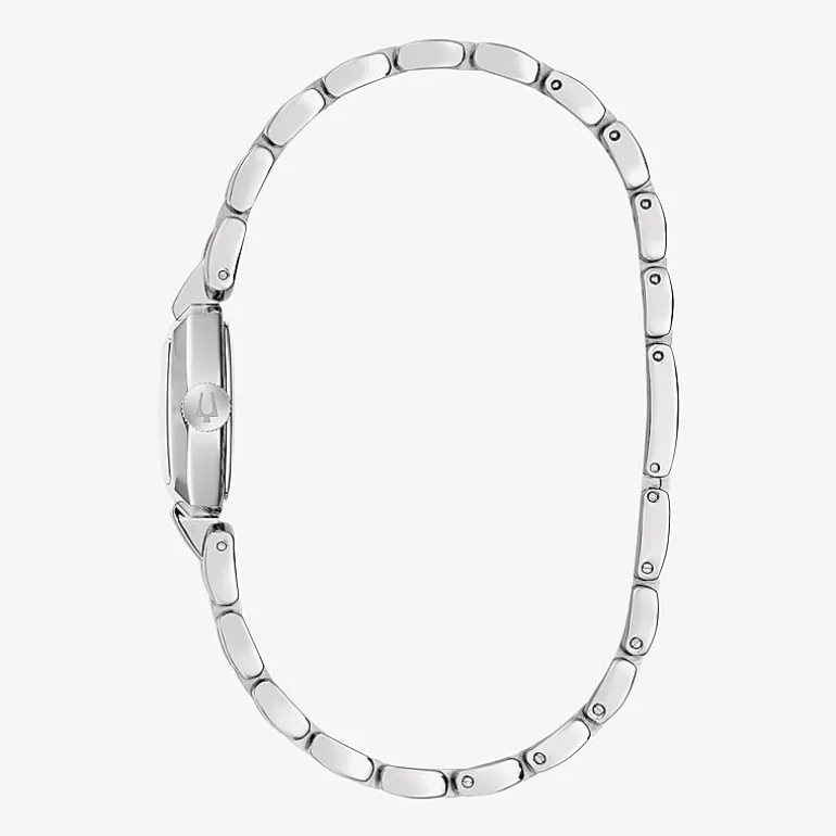 Bulova Goddess Of Time Womens Silver Tone Stainless Steel Bracelet Watch 96l361