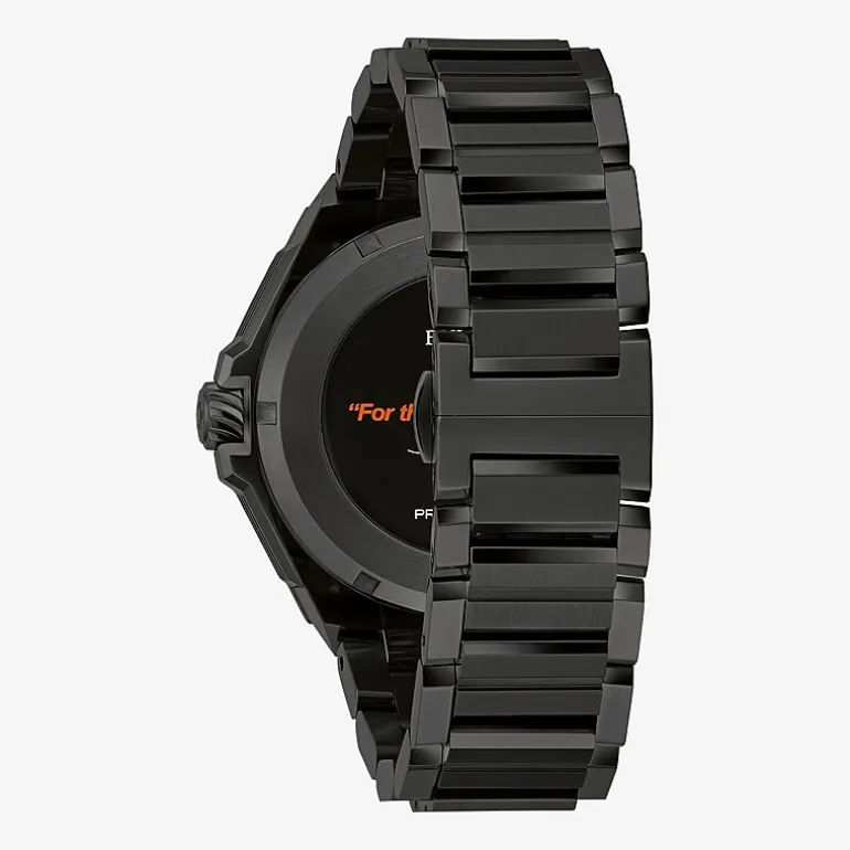 Bulova Marc Anthony Precisionist X Mens Diamond Accent Black Stainless Steel Bracelet Watch 98d183