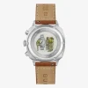 Bulova Mens Chronograph Brown Leather Strap Watch 96b482