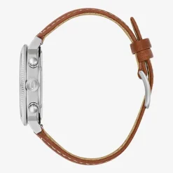 Bulova Mens Chronograph Brown Leather Strap Watch 96b482
