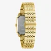 Bulova Mens Gold Tone Stainless Steel Bracelet Watch 97b236