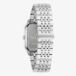 Bulova Mens Silver Tone Stainless Steel Bracelet Watch 96b471