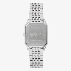 Bulova Mens Silver Tone Stainless Steel Bracelet Watch 96b471