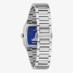 Bulova Mens Silver Tone Stainless Steel Bracelet Watch 96a336