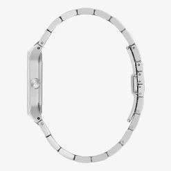 Bulova Mens Silver Tone Stainless Steel Bracelet Watch 96a336