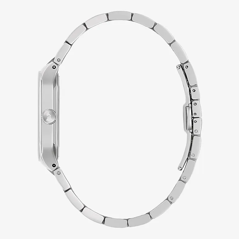 Bulova Mens Silver Tone Stainless Steel Bracelet Watch 96a336