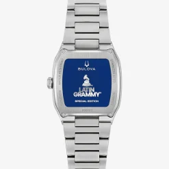 Bulova Mens Silver Tone Stainless Steel Bracelet Watch 96a336