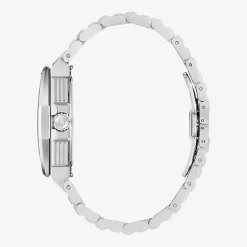 Bulova Mens Silver Tone Stainless Steel Bracelet Watch 98b456